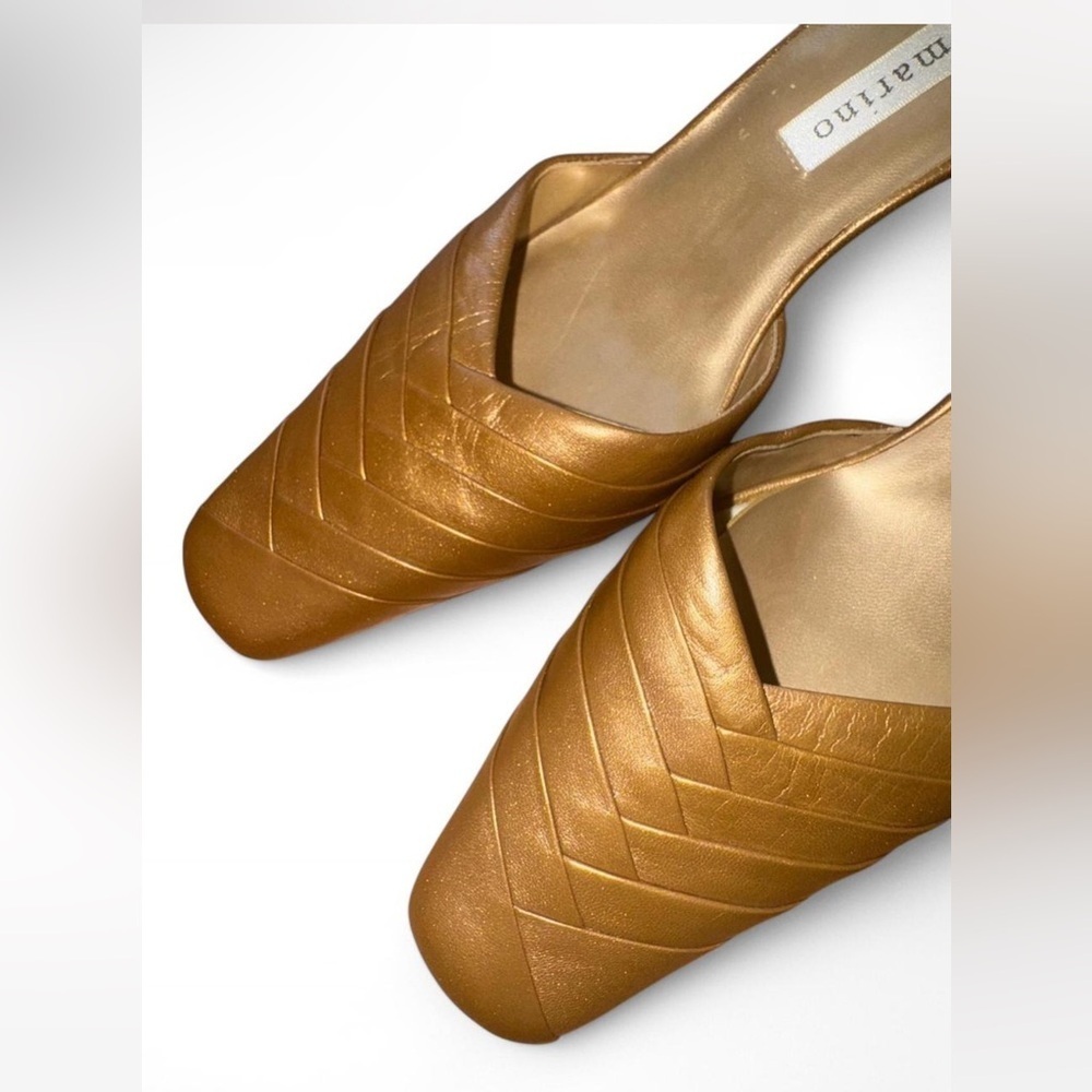 Faux leather size 6 Ann Marino Women's Heeled Mules - Picture 4 of 4